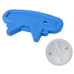 Tappo con chiave per le bocchette a parete aspirafango Astral