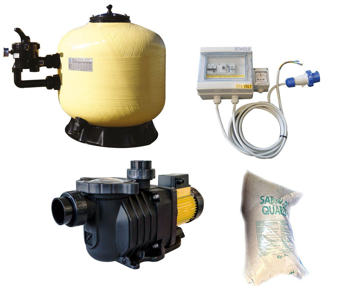 Kit Filtrazione MEDITERRANEO SIDE 650 - 16 mc/h Mono/Trifase